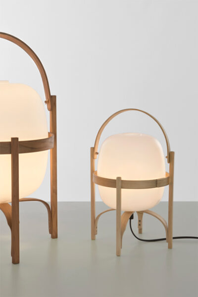 Lámpara Cestita Polietileno Blanco Opal ER-264526