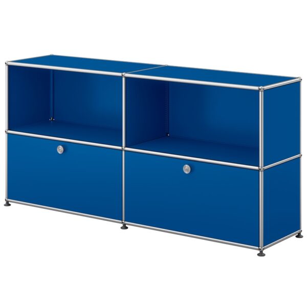 Aparador Haller Módulo 4 / 2 Puertas Inferiores Azul Genciana ERF-345491