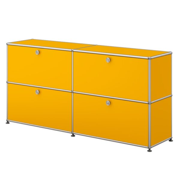 Aparador Haller Módulo 4 Puertas Amarillo ERF-345788