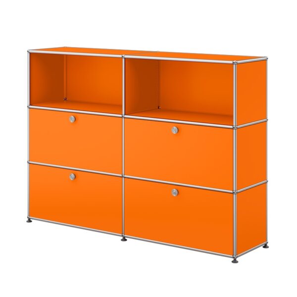 Aparador Haller Módulo 6 High 4 P Naranja ERF-344758