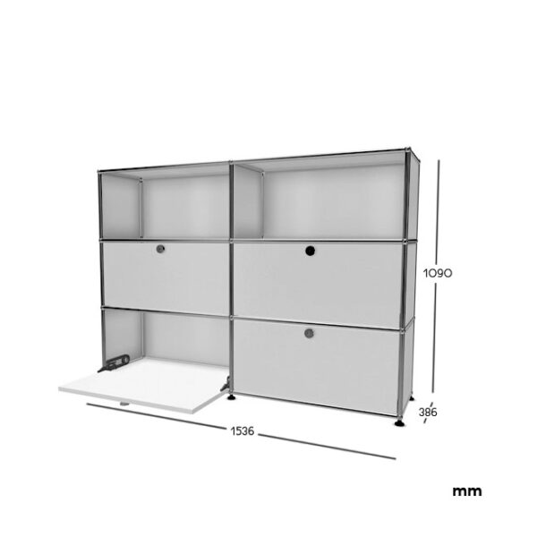 Aparador Haller Módulo 6 High 4 P Beige ERF-344766