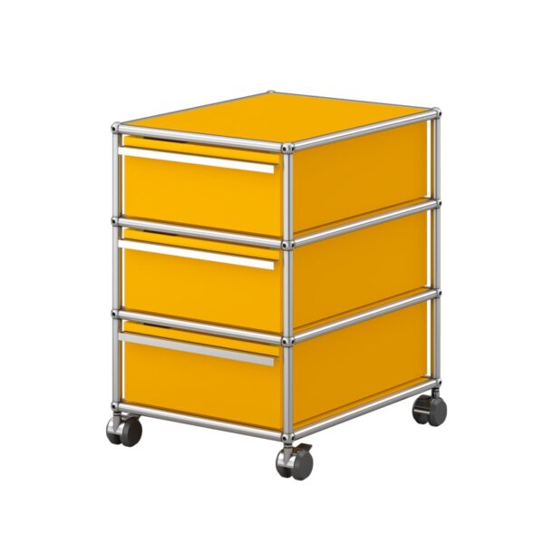 Cajonera Haller 3 Cajones Amarillo Oro ERF-344863