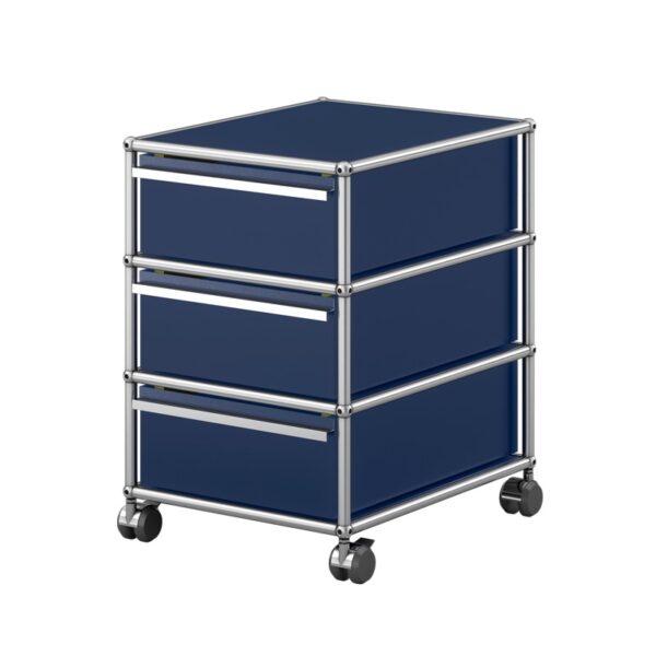 Cajonera Haller 3 Cajones Azul Acero ERF-344788