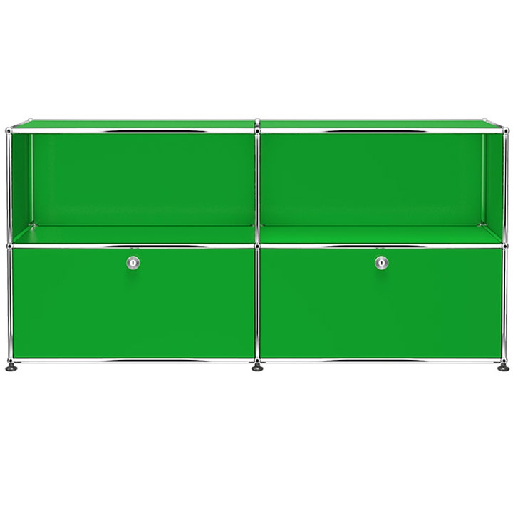 Aparador Haller Módulo 4 / 2 Puertas Inferiores Verde ERF-0