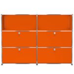Aparador Haller Módulo 6 High 4 P Naranja ERF
