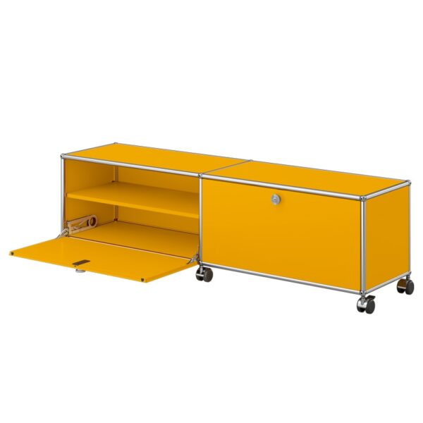 Mueble Auxiliar Haller 2 Wheels Amarillo ERF-345600
