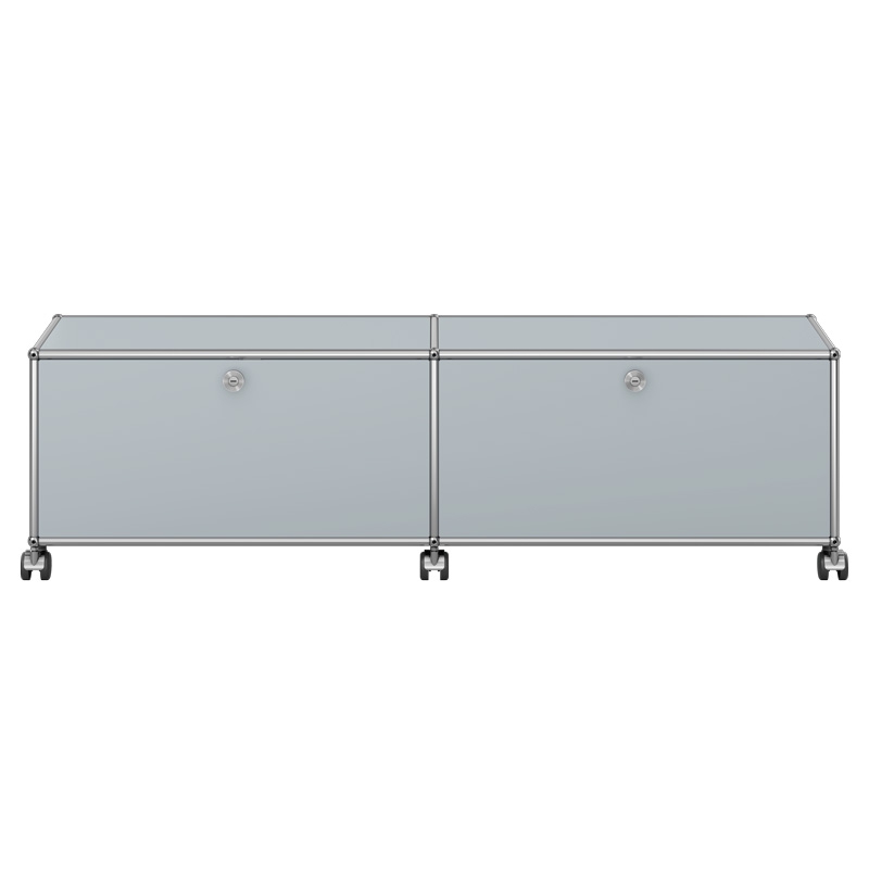 Mueble Auxiliar Haller 2 Wheels Plateado Mate ERF