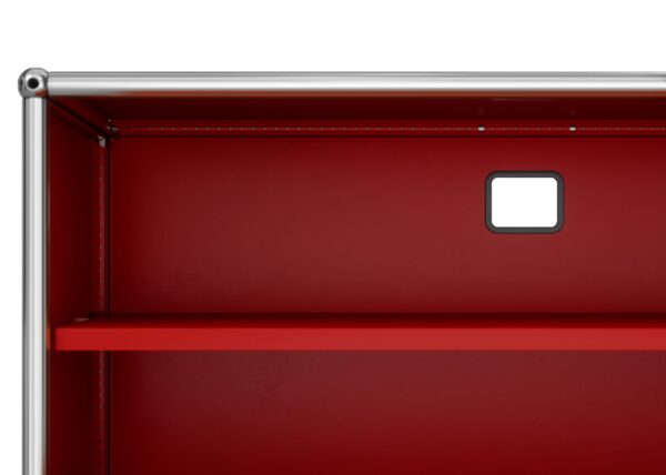 Mueble Auxiliar Haller 2 Wheels Rojo Rubí ERF-345608