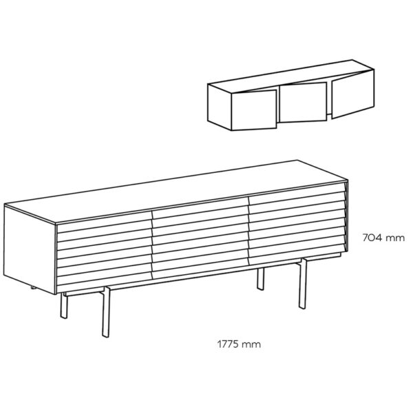 Aparador Sussex SSX301 Lacado Blanco ER-267972