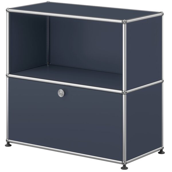 Aparador Haller Módulo 2 High 1 Door Gris Antracita ERF-346989