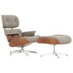 Lounge Chair + Ottoman Cerezo Americano / Arena / Base Pulida ER