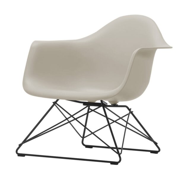 Sillón Eames Plastic LAR Basic Dark / Piedra ER-0