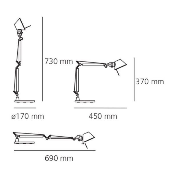 Lámpara Tolomeo Micro Table Blanco Brillante ER-283472