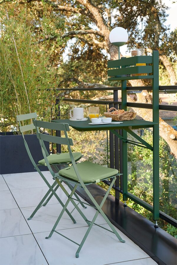 Mesa Bistro Balcony Verde Cedro Texturado (Plegable) ER-322593