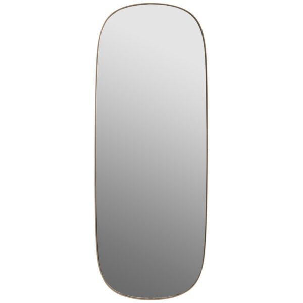 Espejo Framed Taupe Cristal Transparente L ER-0