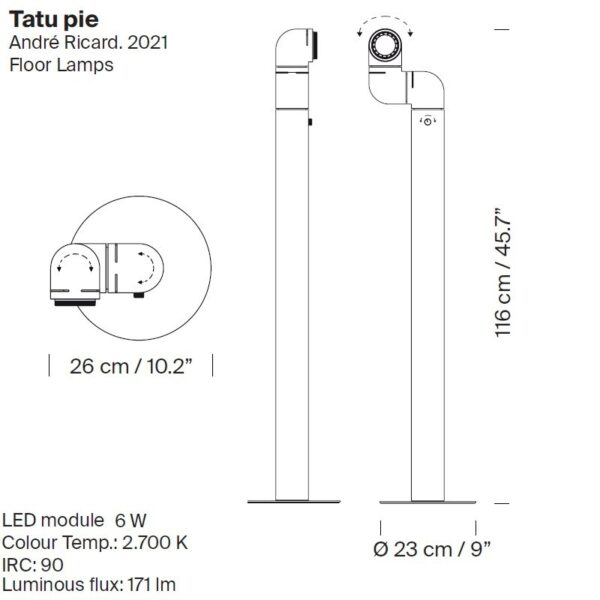Lámpara Tatu Floor Blanco ER-320985