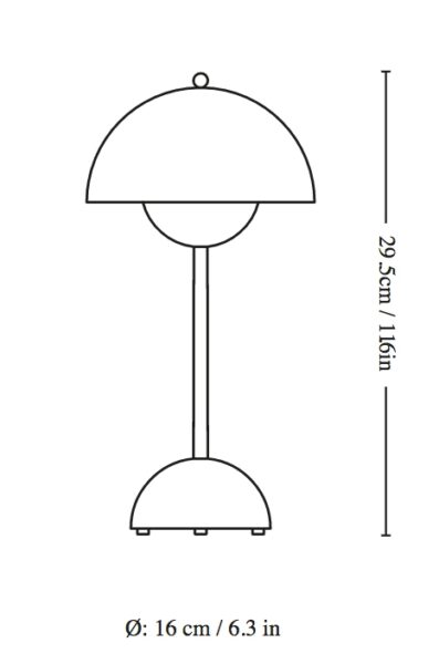 Lámpara Flowerpot VP9 Portable Blanco Mate ER-322494