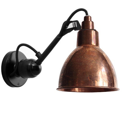 Lámpara Nº304 Wall Round Cobre Raw / Sin Cable / Sin Interruptor ER-0