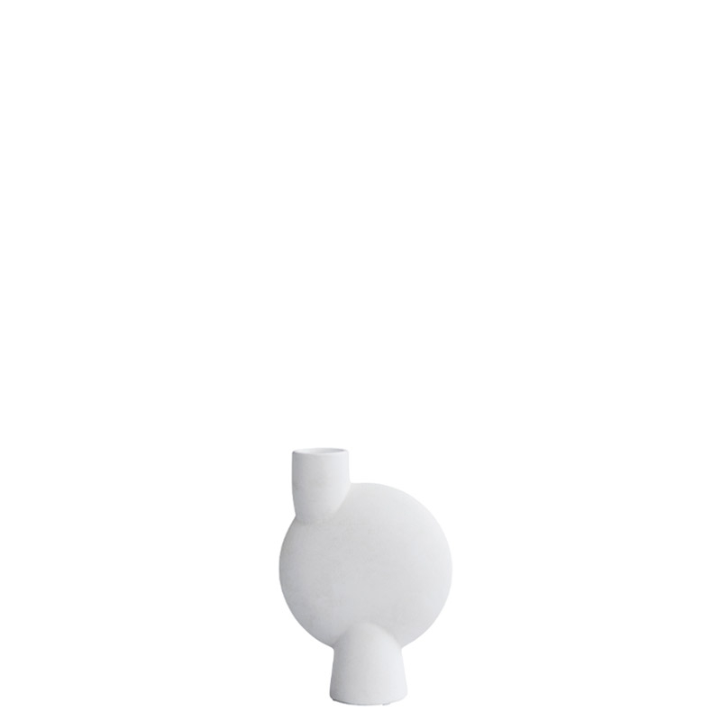 Jarrón Sphere Bubl Medio Blanco Hueso ER-0