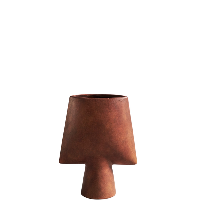 Jarrón Sphere Square Mini Terracota ER-0
