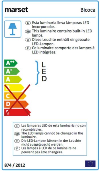 Lámpara Bicoca Blanco Roto ER-340499