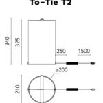 Lámpara To-Tie T2 Negro Anodizado ER-338644