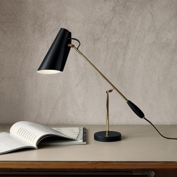 Lámpara Birdy Table Negro / Latón-339827