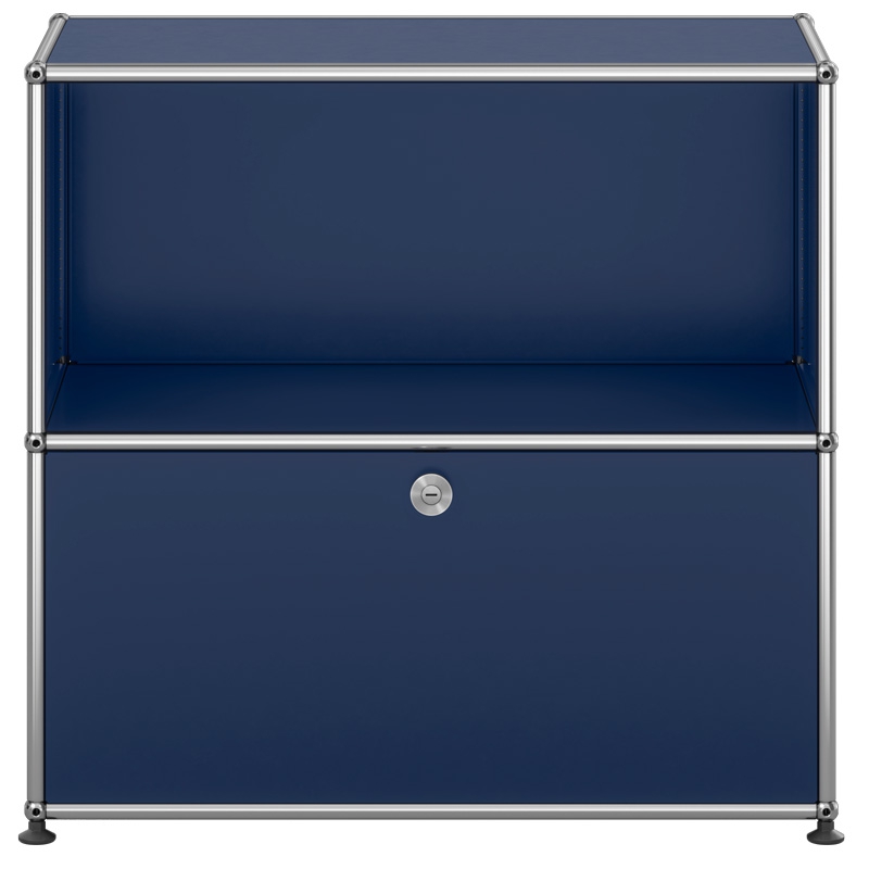 Aparador Haller Módulo 2 High 1 Door Azul Acero ERF-0