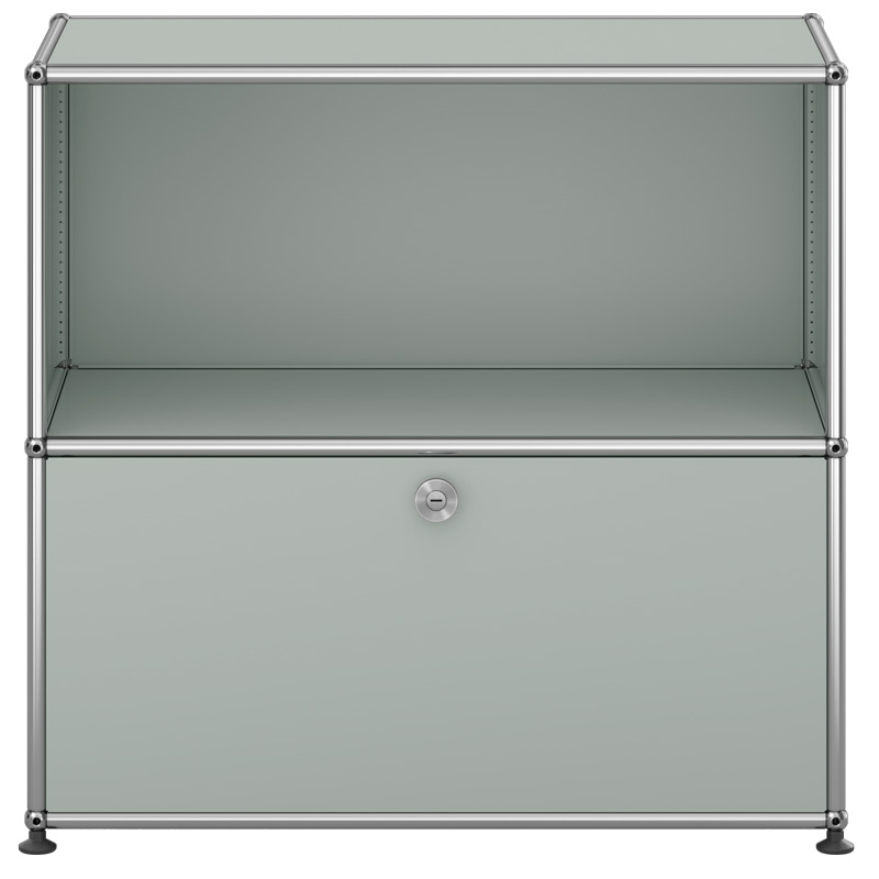 Aparador Haller Módulo 2 High 1 Door Gris Claro ERF-0