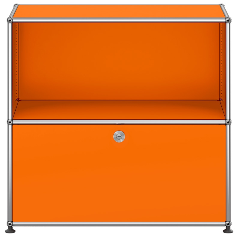 Aparador Haller Módulo 2 High 1 Door Naranja Puro ERF-0