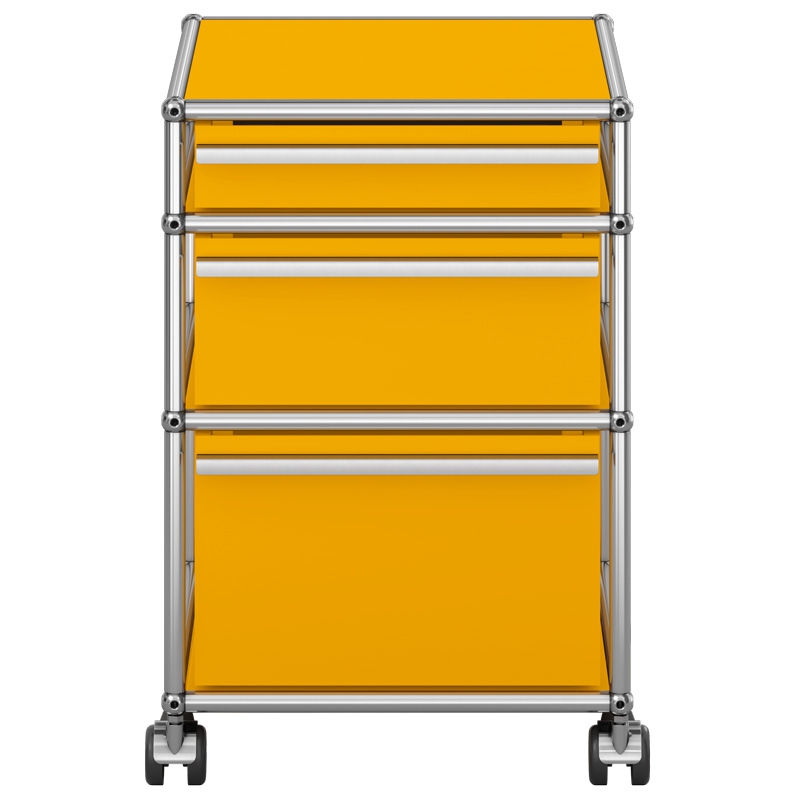 Cajonera Haller 3 Cajones Tipo 2 Amarillo Oro ERF