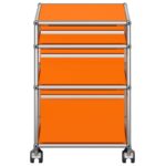 Cajonera Haller 3 Cajones Tipo 2 Naranja Puro ERF