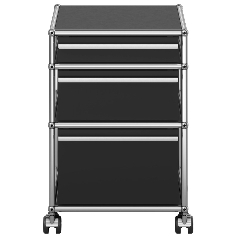 Cajonera Haller 3 Cajones Tipo 2 Negro Grafito ERF