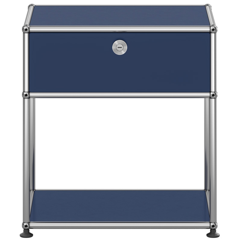 Mesa de Noche Haller 2 Azul Acero ERF
