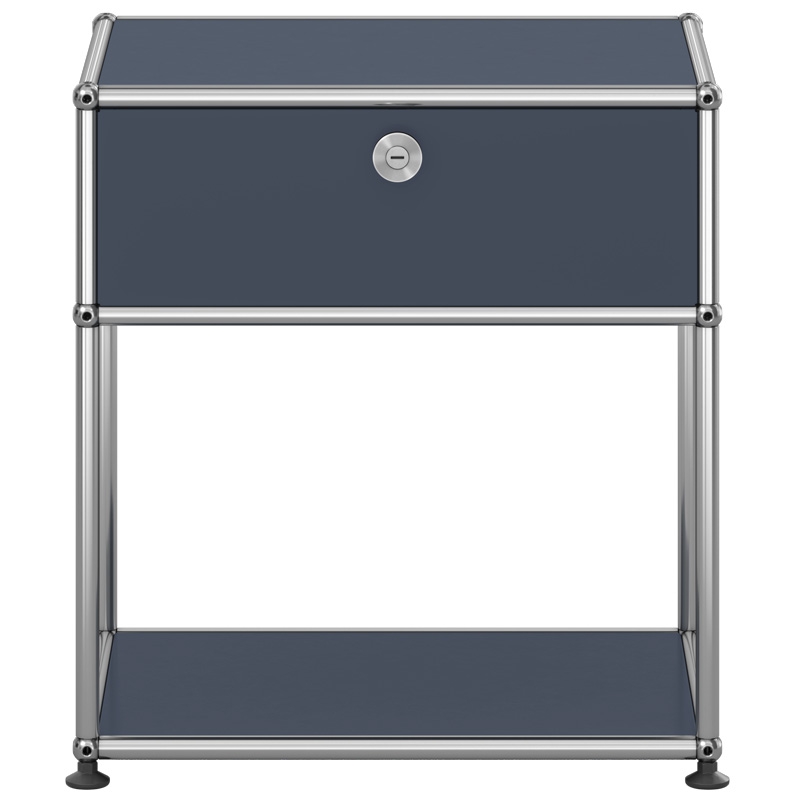 Mesa de Noche Haller 2 Gris Antracita ERF
