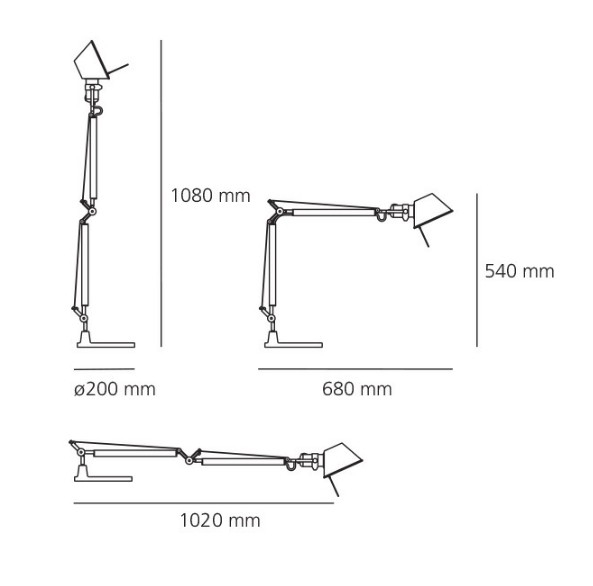 Lámpara Tolomeo Mini Table Negro ER-352469