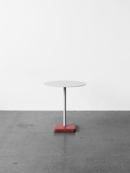 Terrazzo Round Grey Terrazzo / Anthracite Table QD-355330