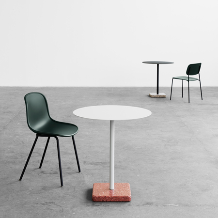Terrazzo Round Grey Terrazzo / Anthracite Table QD-355328