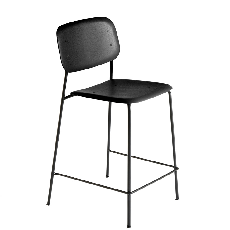 Taburete Soft Edge 90 Low Negro ER-0