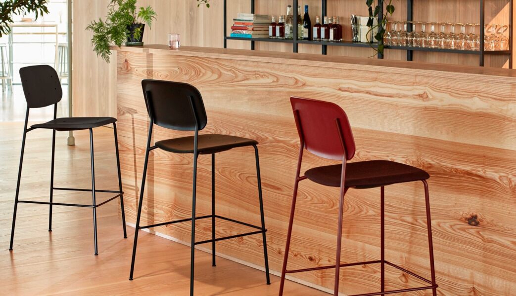 Taburete Soft Edge 90 Low Negro ER-354328