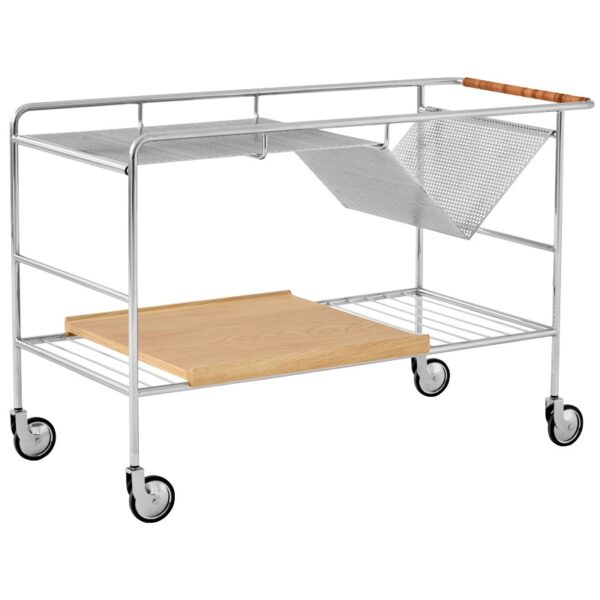 Carrito Alima NDS1 Acero Cromado - Roble ERF-0