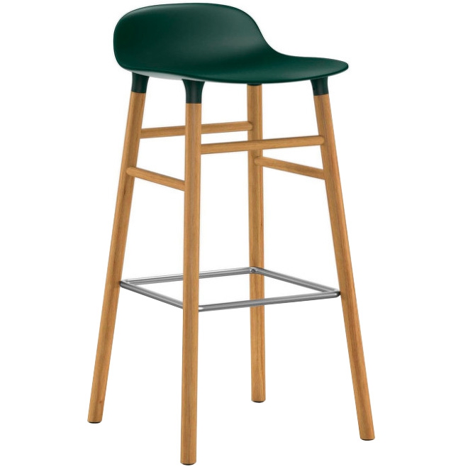 Taburete Form Roble Natural / Verde ER-0