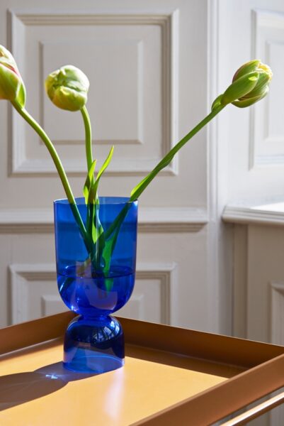 Jarrón Bottoms Up S Electric Blue ER-363421