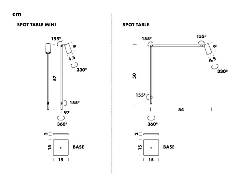 Lámpara Untitled Spot Table-366799