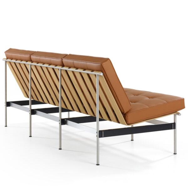 Sofá Expo C416 Classic 3 plazas / Piel Ox 5110 Camel / Roble Natural-370705
