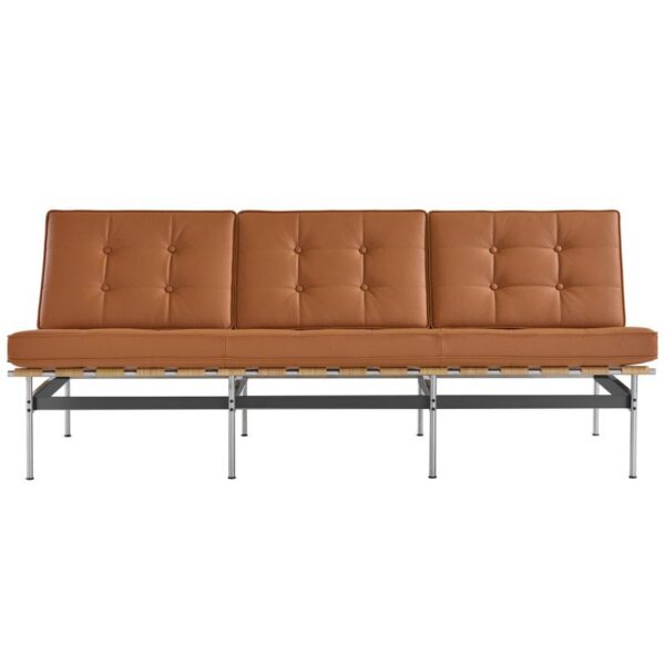 Sofá Expo C416 Classic 3 plazas / Piel Ox 5110 Camel / Roble Natural-0