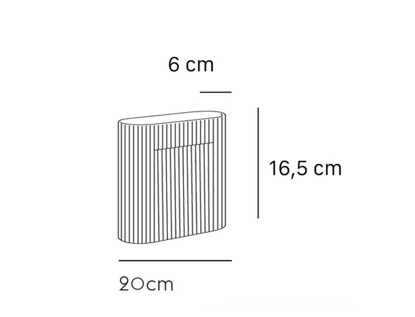 Jarrón Ridge Terracota S ER-368602