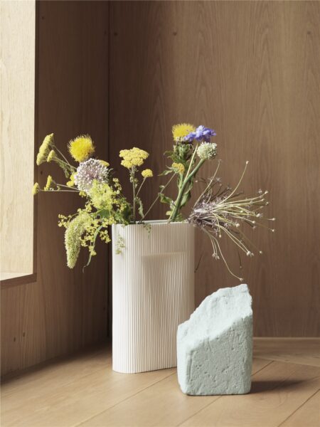 Ridge Off White L Vase QD-368431