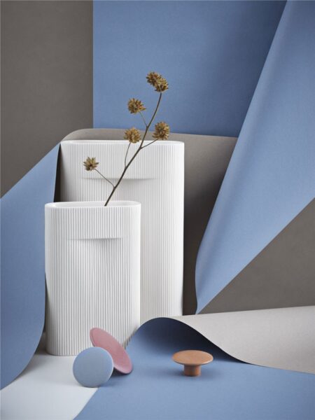Ridge Beige M Vase QD-368397