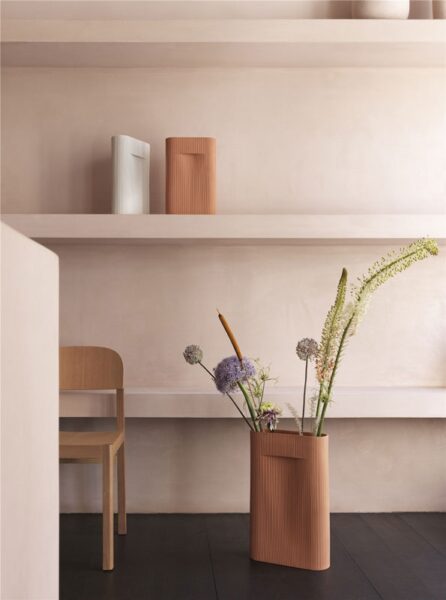 Jarrón Ridge Beige M ER-368405